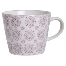 tasse a cafe gres fleurs mauves casablanca ib laursen 1562-06