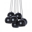 Suspension grappe 7 boules métal noir mat Frandsen Multi Ball
