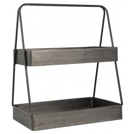etagere a poser sur plan de travail metal vintage ib laursen 3153-25