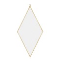 miroir mural losange metal dore laiton madam stoltz