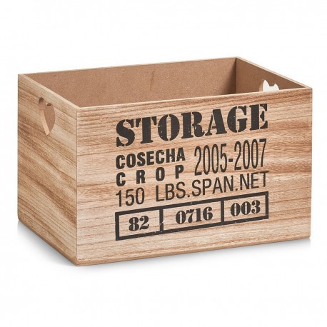 caisse de rangement bois vintage zeller 15123 storage