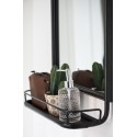 miroir mural vintage retro metal noir etagere ib laursen 3129-25