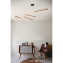 Luminaire suspension bois Presse Citron Tasso Nez rose