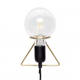 Applique murale ampoule laiton Hubsch