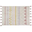 tapis lavable lorena canals azteca rose pale 140 x 200 cm