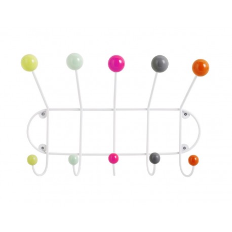 Porte-manteau boules multicolores Superliving 5 patères