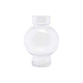 Vase verre transparent design House Doctor Bubble H 25 cm