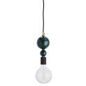 Suspension ampoule decorative boules en metal empilees madam stoltz