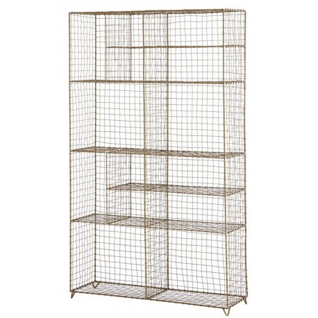 Meuble grillage etagere laiton antique madam stoltz