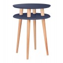 table d appoint ronde graphite bois ragaba ufo