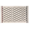 Tapis berbere noir blanc lavable Lorena Canals Bereber Crisscross 120 x 170 cm