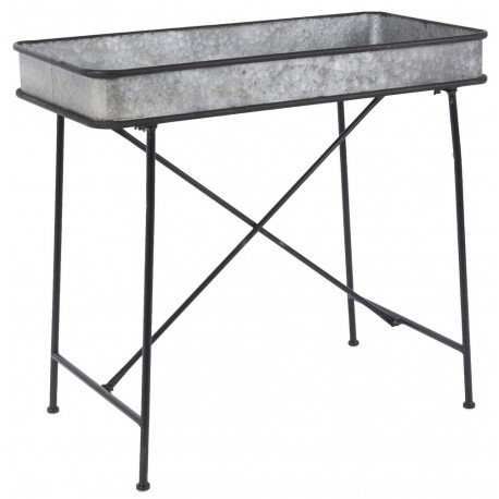 Table basse avec rebord en zinc campagne chic ib laursen