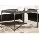 Table basse carrée métal noir industriel bohème IB Laursen Brooklyn