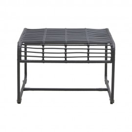 house doctor oluf table basse design rotin noir