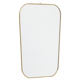 nordal miroir laiton rectangulaire avec coins arrondis