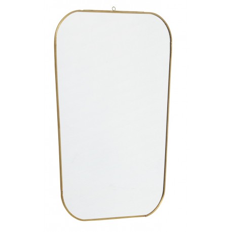 nordal miroir laiton rectangulaire avec coins arrondis