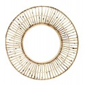 Miroir mural rond soleil bois bambou Madam Stoltz