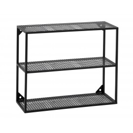 nordal etagere murale metal perfore noir 1095