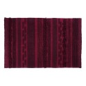 lorena canals air tapis coton rouge bordeaux franges 140 x 200 cm