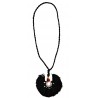 Collier noir coton tressé ethnique Madam Stoltz