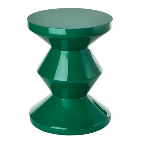 pols potten zig zag tabouret design vert emeraude 510-070-069