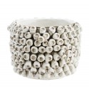 madam stoltz cache pot pour succulente ceramique relief artisanal