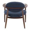 pols potten roundy fauteuil bois vintage retro bleu 555-020-006
