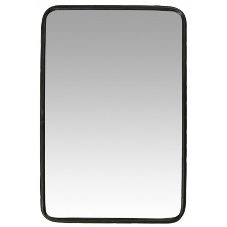 ib laursen petit miroir mural rectangulaire metal noir vintage brooklyn