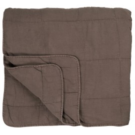 ib laursen boutis jetee de lit matelasse gris taupe 240 x 240 cm