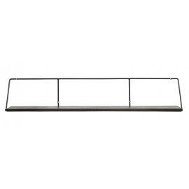 house doctor wired etagere murale bois manguier metal noir br0411