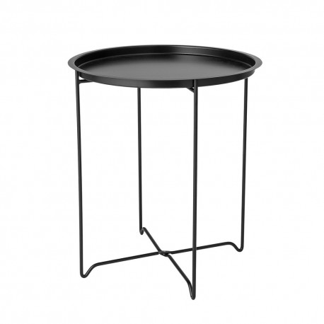 bloomingville soon table d appoint metal noir plateau amovible 89166081