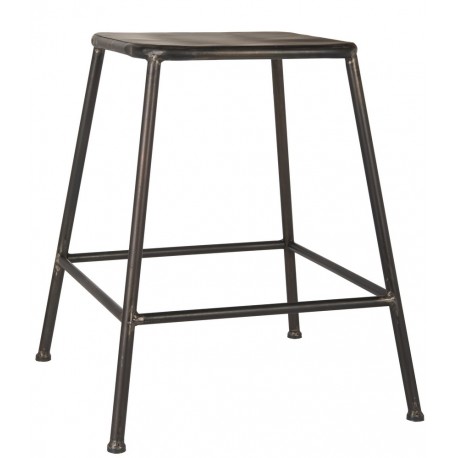 ib laursen tabouret metal noir style vintage 3170-25