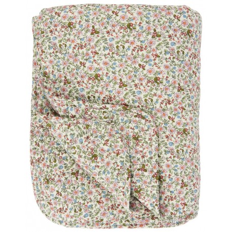 ib laursen boutis matelasse petites fleurs roses 130 x 180 cm