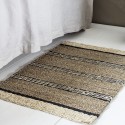 petit tapis descente de lit deco jonc de mer raye house doctor beach