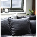 Housse de coussin carrée lin gris anthracite IB Laursen