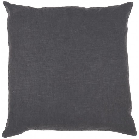 Housse de coussin carrée lin gris anthracite IB Laursen
