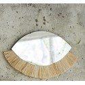madam stoltz miroir mural oeil franges herbier naturel AEI-15916