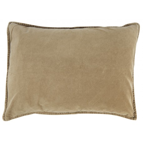 ib laursen coussin rectangulaire velours beige uni 6229-54