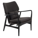Fauteuil vintage noir gris foncé Pols Potten Peggy