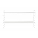 bloomingville north etagere murale blanche bois metal 12408889