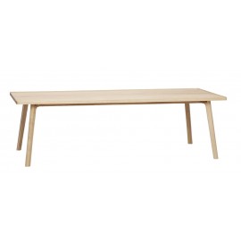 Grande table basse rectangulaire scandinave bois  Hübsch