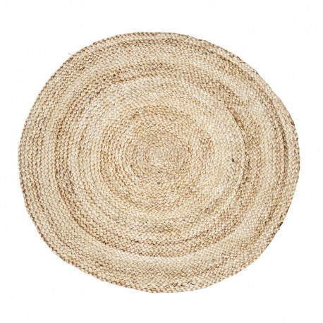 tapis rond chanvre tresse naturel d 100 cm house doctor structure