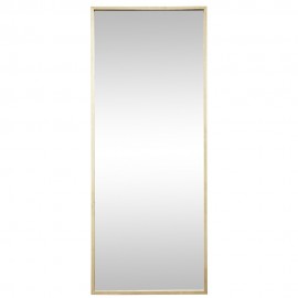 tres grand miroir mural rectangulaire cadre bois clair hubsch 889042