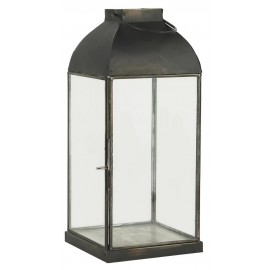 lanterne style vintage metal noir verre ib laursen