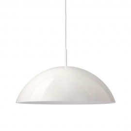 hk living cupola suspension coupole blanche laque acrylique
