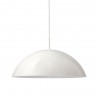 hk living cupola suspension coupole blanche laque acrylique