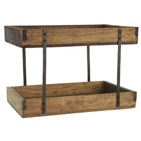 petite etagere a poser plan de travail 2 niveaux bois camapgne ib laursen