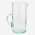 madam stoltz carafe a eau droite verre recycle transparent