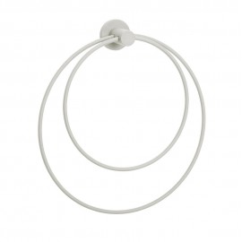 anneau porte serviettes mural metal gris hubsch