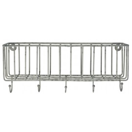 ib laursen etagere murale metal filaire style campagne 5 crochets